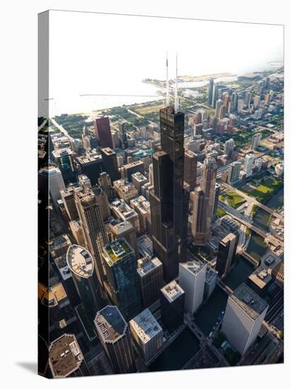 Willis Tower Chicago Aloft-Steve Gadomski-Stretched Canvas