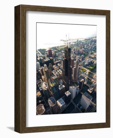 Willis Tower Chicago Aloft-Steve Gadomski-Framed Photographic Print