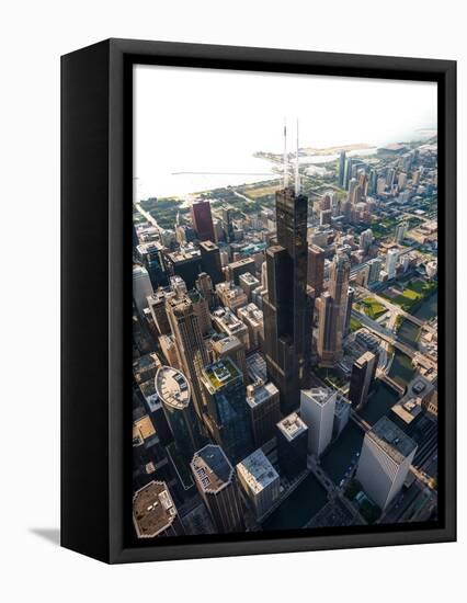 Willis Tower Chicago Aloft-Steve Gadomski-Framed Stretched Canvas