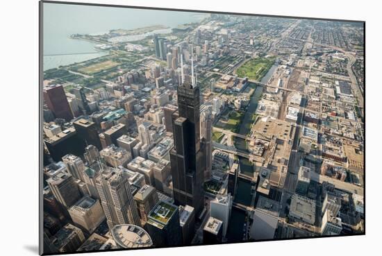 Willis Tower Southwest Chicago Aloft-Steve Gadomski-Mounted Photographic Print