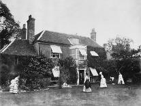 Croquet on the Lawn at Elm Lodge, Streatley, C.1870s-Willoughby Wallace Hooper-Framed Photographic Print