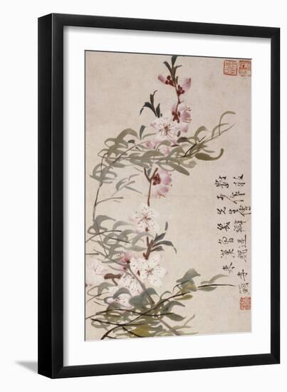 Willow and Peach Blossoms-Li Shan-Framed Giclee Print