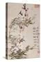 Willow and Peach Blossoms-Li Shan-Stretched Canvas