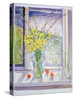 Willow Branches with Narcissus, 1990-Timothy Easton-Stretched Canvas