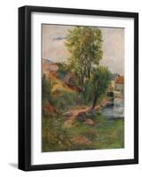 Willow by the Aven, 1888, (1938)-Paul Gauguin-Framed Giclee Print