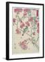 Willow, Cherry Blossoms, Sparrows and Swallow, Early 19th Century-Utagawa Hiroshige-Framed Giclee Print