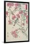 Willow, Cherry Blossoms, Sparrows and Swallow, Early 19th Century-Utagawa Hiroshige-Framed Giclee Print