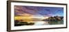 Willow Lake Spring Sunset-Bob Larson-Framed Art Print