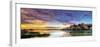 Willow Lake Spring Sunset-Bob Larson-Framed Art Print
