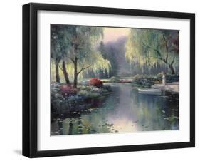 Willow Park Lake-unknown Chiu-Framed Art Print