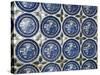 Willow Pattern Plates Embedded in the Walls of the Juna Mahal Fort, Dungarpur, India-R H Productions-Stretched Canvas