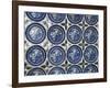 Willow Pattern Plates Embedded in the Walls of the Juna Mahal Fort, Dungarpur, India-R H Productions-Framed Photographic Print