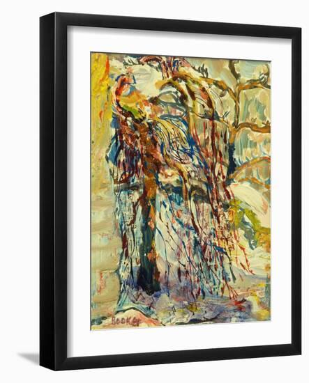 Willow tree in the snow-Brenda Brin Booker-Framed Giclee Print