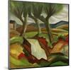 Willows by the Brook-Auguste Macke-Mounted Giclee Print