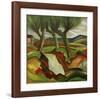 Willows by the Brook-Auguste Macke-Framed Giclee Print