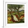 Willows by the Brook-Auguste Macke-Framed Giclee Print