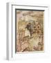 Willows, Rat and Beer-Arthur Rackham-Framed Art Print