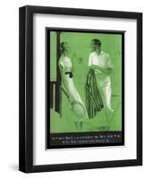 Wills's Gold Flake at Tennis Parties, The Man's Cigarette That Women Like-null-Framed Art Print