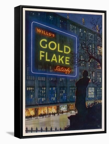 Wills's Gold Flake Cigarettes Satisfy-null-Framed Stretched Canvas