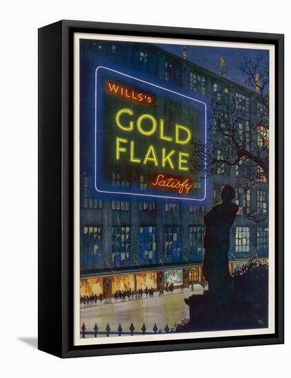 Wills's Gold Flake Cigarettes Satisfy-null-Framed Stretched Canvas