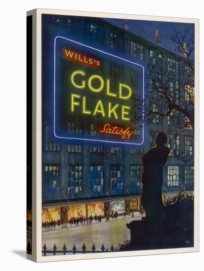 Wills's Gold Flake Cigarettes Satisfy-null-Stretched Canvas