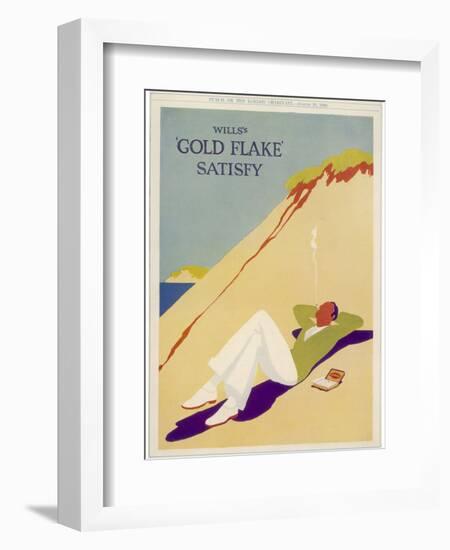 Wills's Gold Flake Satisfy-null-Framed Photographic Print