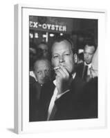 Willy Brandt Arriving for Foreign Ministers Conference-James Burke-Framed Premium Photographic Print