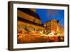 Willy Brandt Platz and Christmas Market, Dortmund, North Rhine-Westphalia, Germany, Europe-Frank Fell-Framed Photographic Print