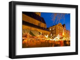 Willy Brandt Platz and Christmas Market, Dortmund, North Rhine-Westphalia, Germany, Europe-Frank Fell-Framed Photographic Print