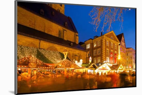 Willy Brandt Platz and Christmas Market, Dortmund, North Rhine-Westphalia, Germany, Europe-Frank Fell-Mounted Photographic Print