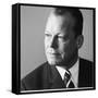 Willy Brandt Serious-null-Framed Stretched Canvas