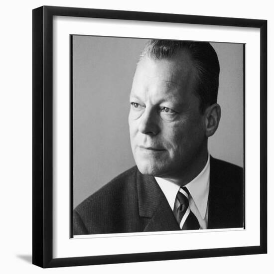 Willy Brandt Serious-null-Framed Photographic Print