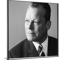 Willy Brandt Serious-null-Mounted Photographic Print