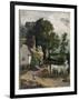 Willy Lott's House, near Flatford Mill (Oil on Canvas, 1813)-John Constable-Framed Giclee Print