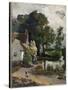 Willy Lott's House, near Flatford Mill (Oil on Canvas, 1813)-John Constable-Stretched Canvas