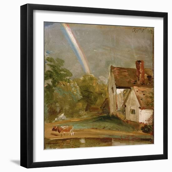 Willy Lott's House with a Rainbow, Dated October 1St, 1812-John Constable-Framed Giclee Print