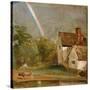 Willy Lott's House with a Rainbow, Dated October 1St, 1812-John Constable-Stretched Canvas