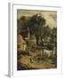 "Willy Lott's House"-John Constable-Framed Giclee Print