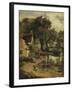 "Willy Lott's House"-John Constable-Framed Giclee Print