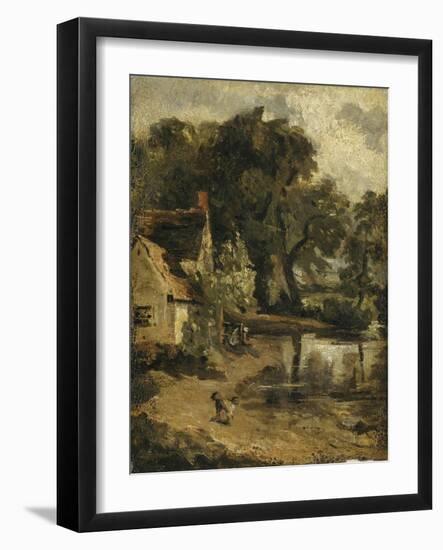 "Willy Lott's House"-John Constable-Framed Giclee Print