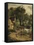 "Willy Lott's House"-John Constable-Framed Stretched Canvas