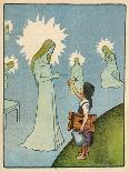 Little Girl Sets out to Find Her Seven Brothers and Receives Help from an Angelic Lady-Willy Planck-Art Print