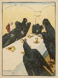 The Seven Ravens (Seven Brothers Transformed by a Wicked Spell) Sit at the Dinner Table-Willy Planck-Stretched Canvas