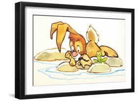 Willy Rabbit and the Easter Bunny Caper - Jack & Jill-Dennis Anderson-Framed Giclee Print