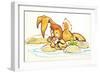 Willy Rabbit and the Easter Bunny Caper - Jack & Jill-Dennis Anderson-Framed Giclee Print