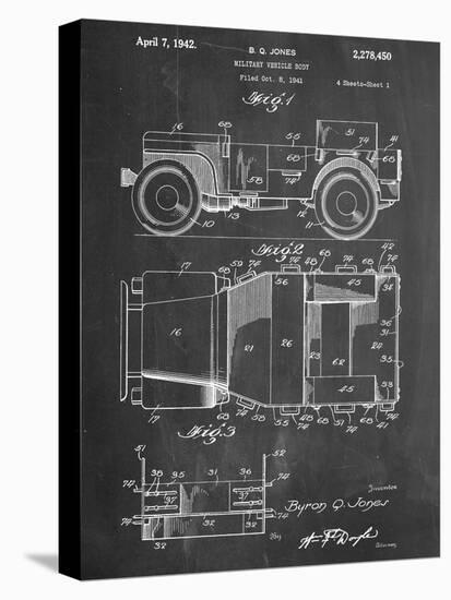 Willy's Jeep Patent-null-Stretched Canvas