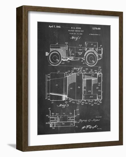 Willy's Jeep Patent-null-Framed Art Print