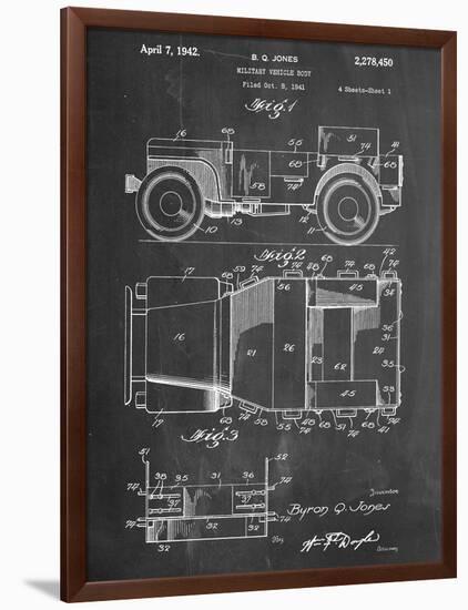 Willy's Jeep Patent-null-Framed Art Print