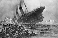 Sinking of the Titanic-Willy Stoewer-Giclee Print