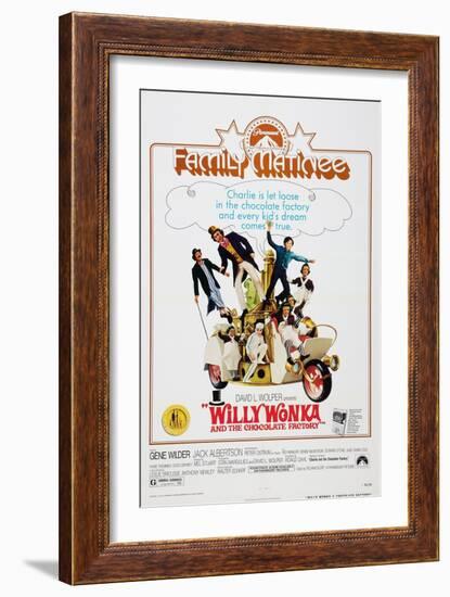 Willy Wonka and the Chocolate Factory, 1971-null-Framed Art Print